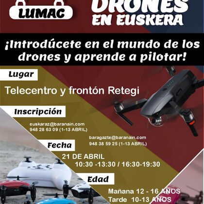 Taller de drones en euskera